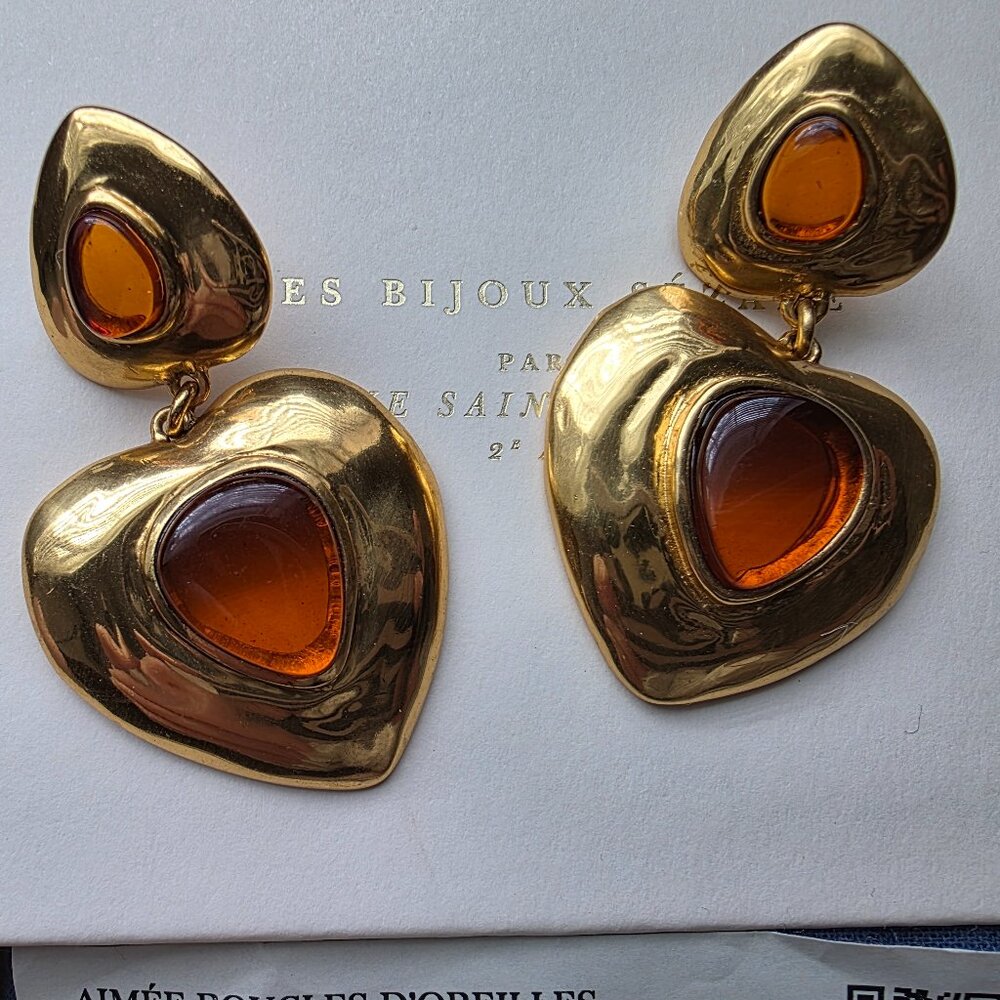 Sezane Aimé Earrings Golden Brown - Size TU